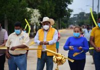 Fredy Ayala González entrega ampliación de calle Miguel Alemán