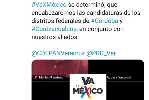 VA ALIANZA PRI-PAN-PRD PARA LA DIPUTACIÓN FEDERAL EN COATZA