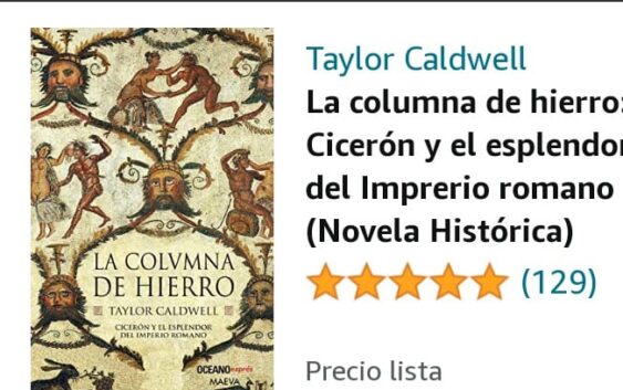 Fragmento del libro columnas de hierro de Marco Tulio cicerón