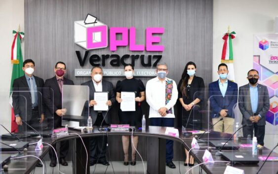 OPLE Veracruz y el Sistema Estatal Anticorrupción, firman Acuerdo de Colaboración para garantizar un Proceso Electoral Local Ordinario libre de corrupción