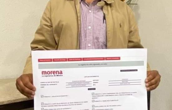 Temo Baruch se registra como precandidato de Morena