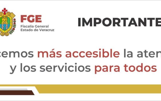 Informa FGE cambio de domicilio de diversas oficinas de atención en Xalapa