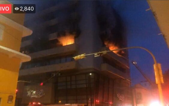 Seguimiento al incendio del edificio INTRA en Veracruz