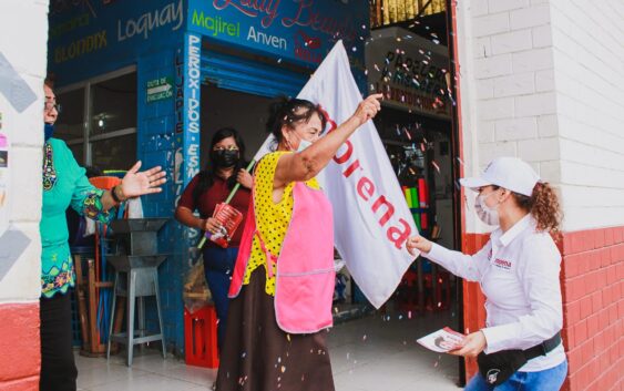 Aquí se molestaron los polluelos, pero se los dijimos en su cara, vamos con MORENA: comerciantes.