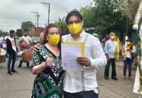 El Dr. Elvis Arturo Pérez quedó formalmente registrado ante el OPLE acompañado por militantes del PRD- PAN- PRI presentó su registró