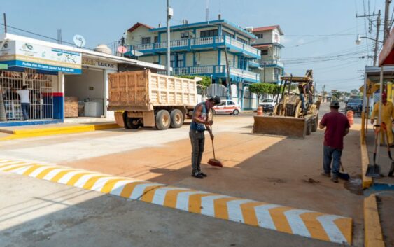 Se ha concluido los trabajos de rehabilitación en la calle Porfirio Díaz en el barrio Zapotal