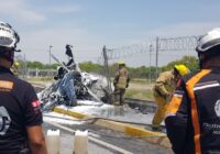 Reportan caída de helicóptero en Apodaca.