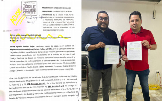 Denuncian ante INE & OPLE a Yunes Márquez y Patricia Lobeira.
