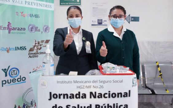 Durante la Jornada Nacional de Salud Pública 2021, el IMSS intensificó acciones preventivas en sus 35 Representaciones