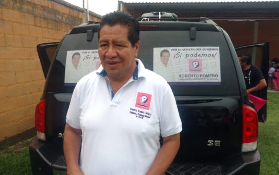 Presenta candidato de “Podemos” 12 planteamientos para Atzacan
