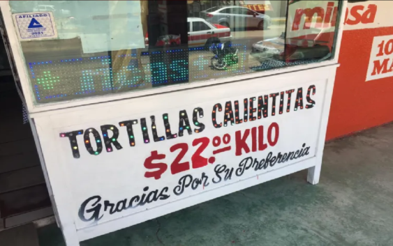 Aumenta el costo del kilo de tortilla en Agua Dulce