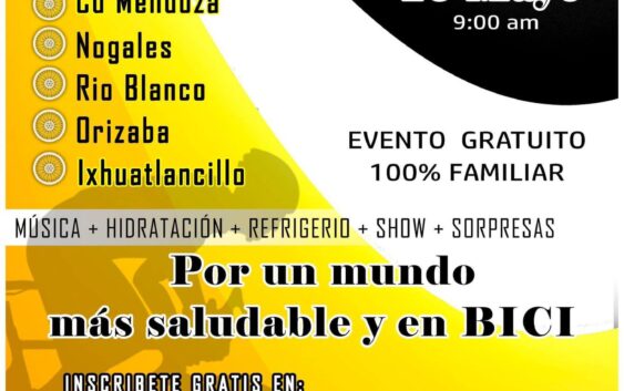 Invitan a rodada ciclista desde Ciudad Mendoza hasta Ixhuatlancillo