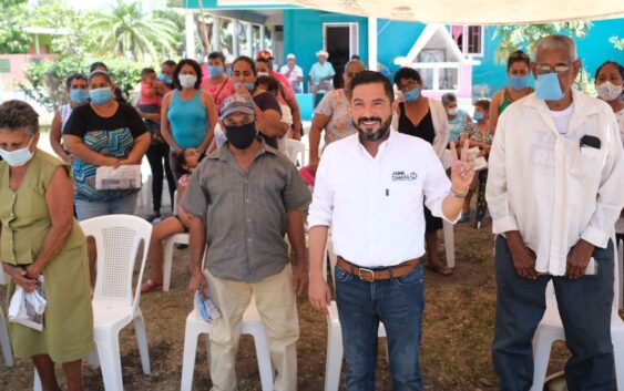 Jaime de la Garza recorre el municipio de Alvarado y avanza con propuestas concretas