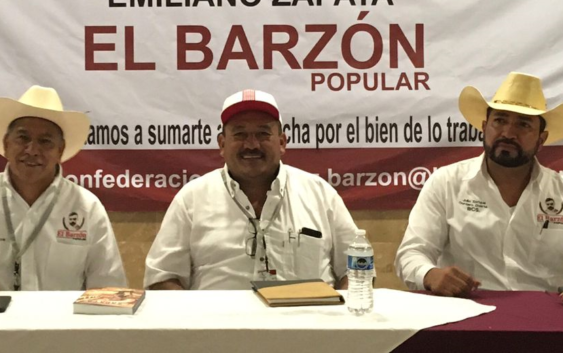 Hace protesta “El Barzón Popular”