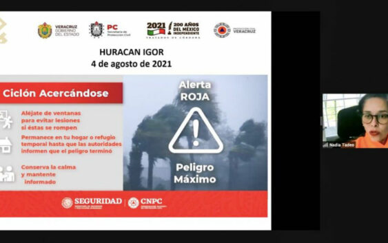 Gobierno Estatal realiza simulacro por Temporada de Lluvias y Ciclones 2021