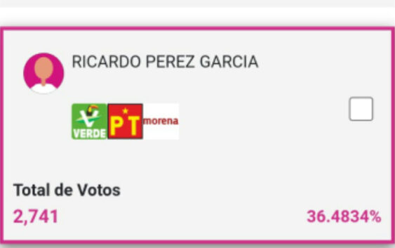 Ricardo Pérez García lleva la adelantera para la alcaldía de Río Blanco