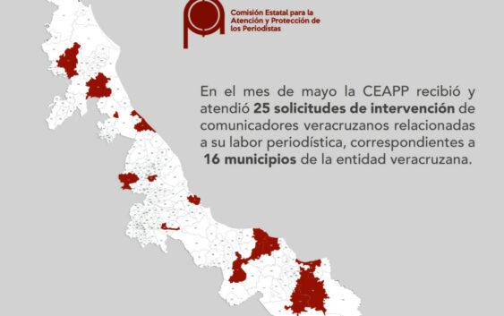 Intervino CEAPP en 25 casos durante mayo