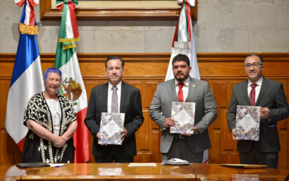 Firma de Convenio entre Francia y Veracruz, para impartir el idioma francés en escuelas públicas de Educación Media Superior y Superior.