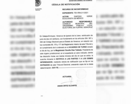 Avanza en el TEV impugnación del PVEM por elección municipal de Tuxpan