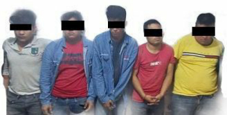 Detiene Policía Estatal a cinco por presunto robo a bienes federales