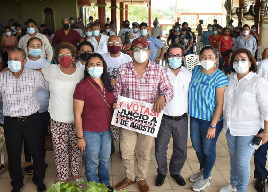 Sergio Guzmán Ricárdez, diputado local electo de MORENA, participa en reunión informativa sobre la “Consulta Popular”