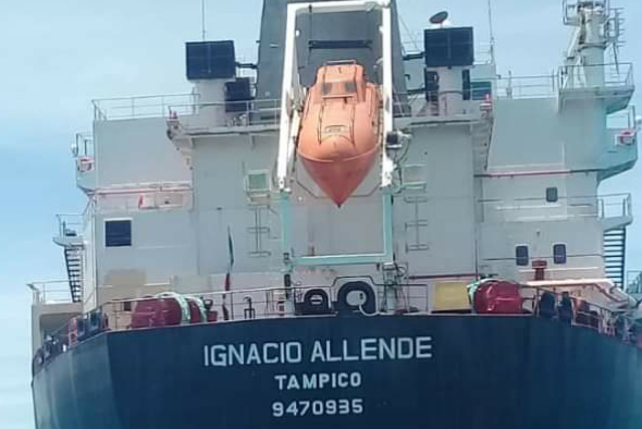 Bajan del barco Ignacio Allende a 10 trabajadores contagiados de COVID-19