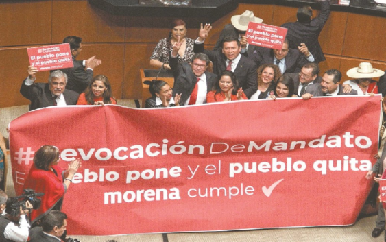 Propone Monreal Ley de Revocación de Mandato