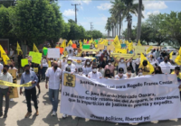 Familiares y militantes perredistas exigen justicia y libertad para Rogelio Franco y Goyo Gómez