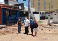 Alcalde de Minatitlán recorre y supervisa los trabajos en calle Tláloc