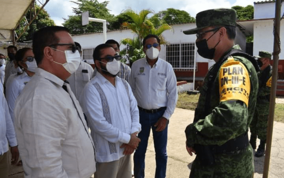 Cuitláhuac García y Sergio Guzmán celebran bicentenario de la Independencia