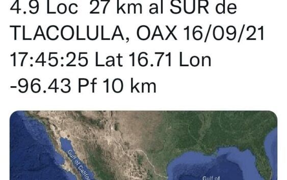 Sismo en oaxaca