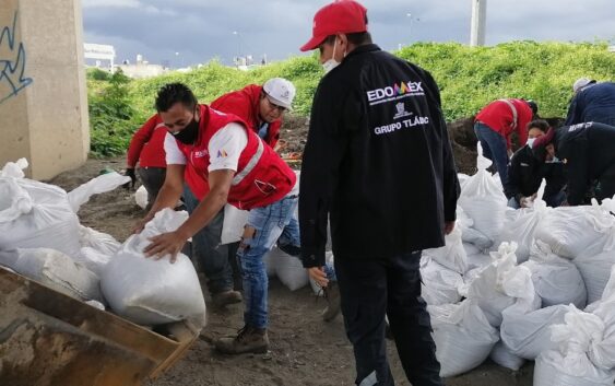 MANTIENE CAEM MEDIDAS PREVENTIVAS Y DE CONTENCIÓN EN EL RÍO LERMA