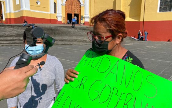 MANIFESTACIÓN FAMILIARES PIDEN APOYO PARA LOCALIZAR DESAPARECIDO