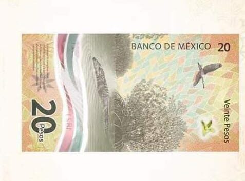 Nuevo billete de 20 pesos