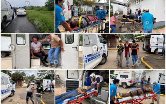Cubanos sufren accidente en la autopista Acayucan – Isla; 4 muertos y 8 lesionados
