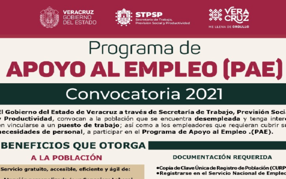 Promueve Gobierno del Estado programa de apoyo a buscadores de empleo