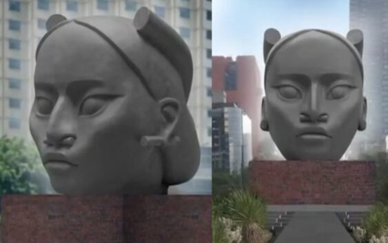 Ella es ‘Tlali’, la escultura indígena que remplazará a Colón en Reforma