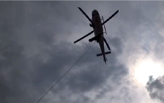 Apoya unidad de rescate aéreo “relámpagos” en traslado de paciente en el Estado de Hidalgo