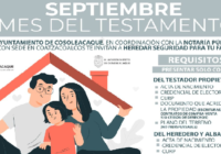 Inicia en Cosoleacaque campaña “Septiembre, mes del Testamento”