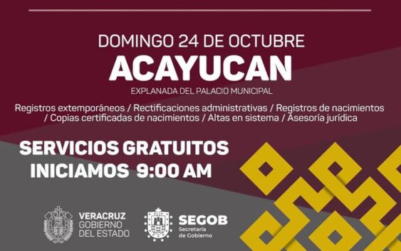 El Domingo, todos los servicios del Registro Civil a tu alcance.