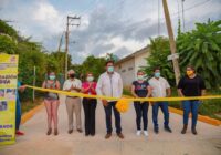 Inauguran en Sayula de Alemán la pavimentación del callejón Xicoténcatl