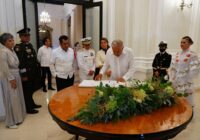El diputado Sergio Gutiérrez Luna acompaña al presidente López Obrador en su gira por Veracruz