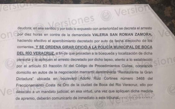 Por desacato, juez ordena arrestar a prima de la senadora Indira