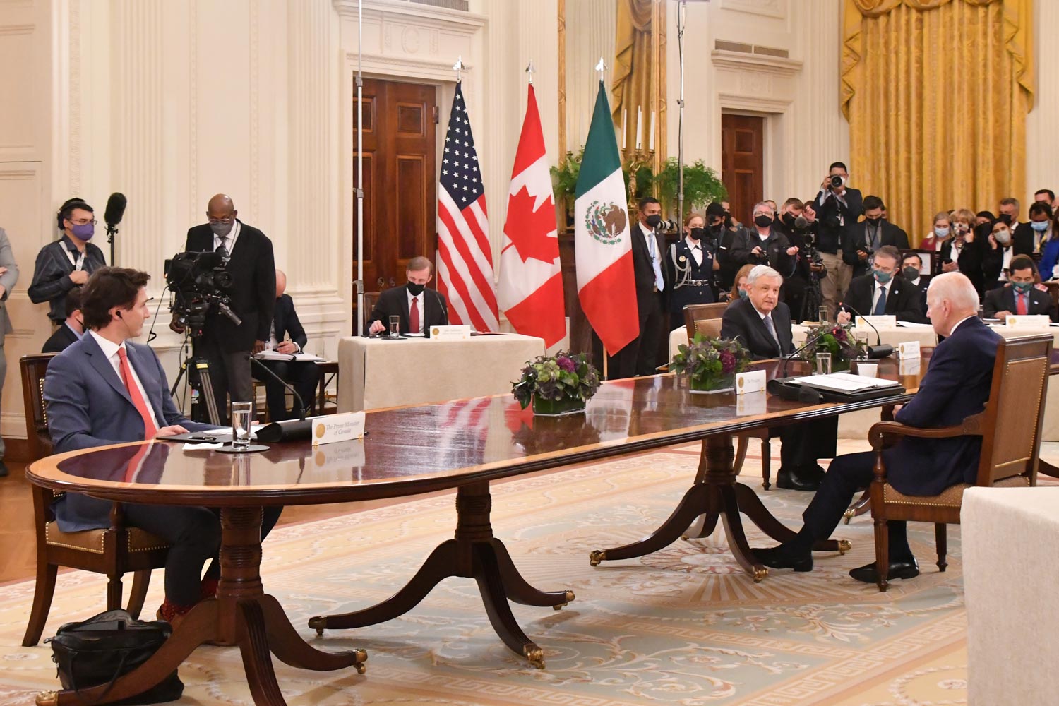 Palabras del presidente Andrés Manuel López Obrador durante el encuentro trilateral México-Estados Unidos-Canadá. IX Cumbre de Líderes de América del Norte