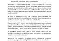 Mantiene CEAPP seguimiento a investigación por homicidio del periodista Jacinto Romero Mantiene CEAPP seguimiento a investigación por homicidio del periodista Jacinto Romero
