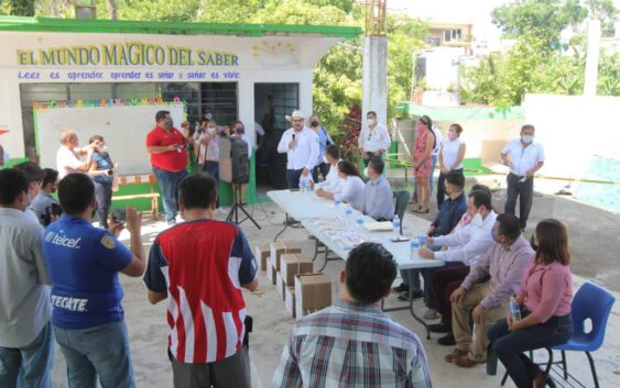 Inicia entrega de fondos recaudados en Concierto por la Educación a escuelas afectadas por el Grace: SEV