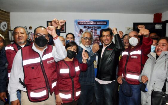 Sergio Gutiérrez Luna con fundadores de Morena: debemos defender obra de AMLO