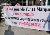 Se va Fernando Yunes y NO cumplió con cancelar concesión municipal de agua!!!