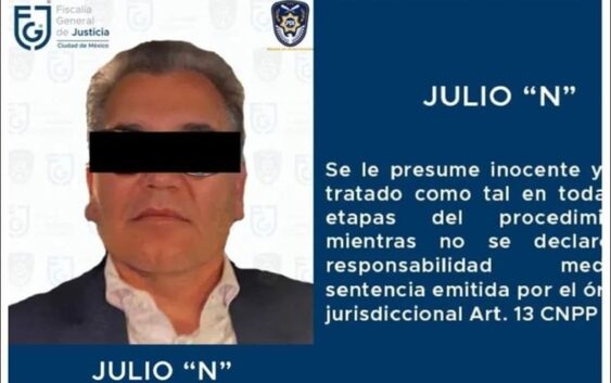 Aprenden a Julio “N”, Colaborador de Mancera