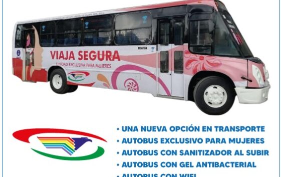 Una nueva opción en el transporte publico, autobús exclusivo para mujeres